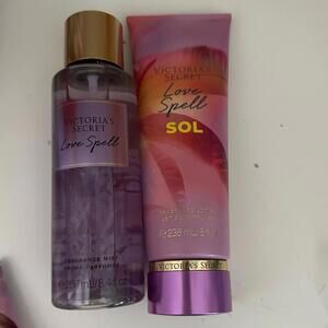 Victoria Secret Love Spell lotion and mist